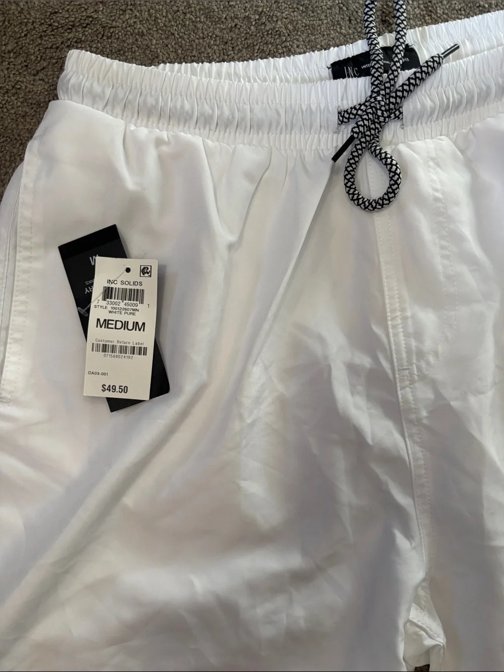NWT Men's INC bathing suit trunks